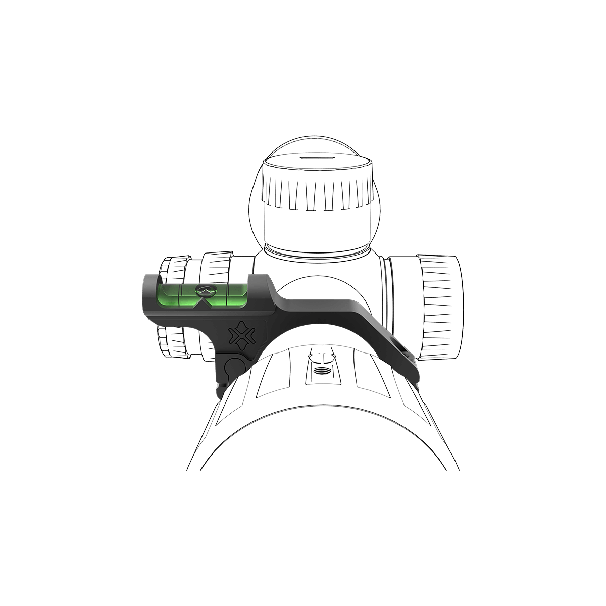 30 mm αλφάδι με φουσκωτό για σκοπευτικό