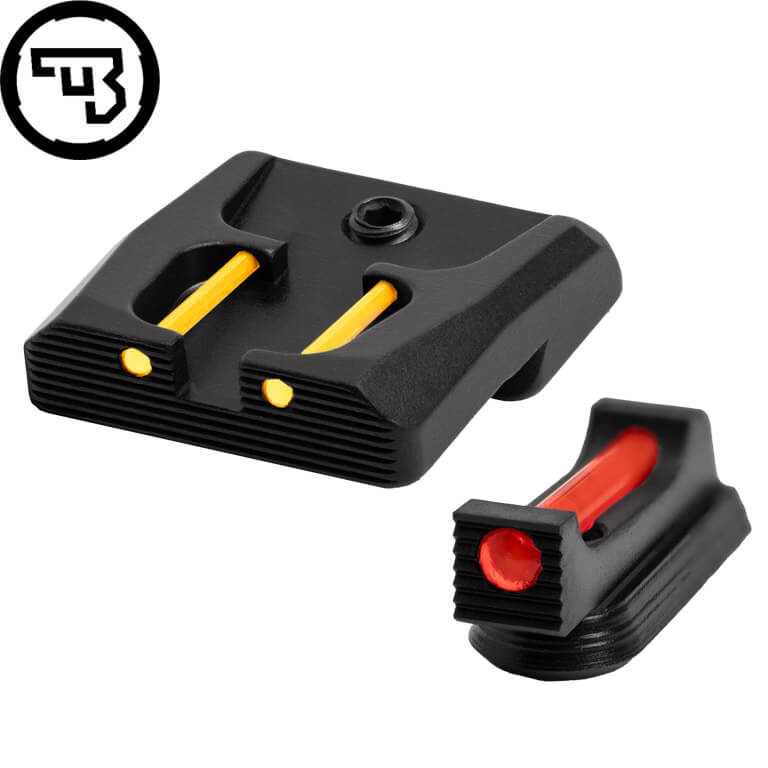 Σετ σταθερών σκοπευτικών όργάνων CZ P-07, CZ P-09 με οπτικές ίνες | τύπος B