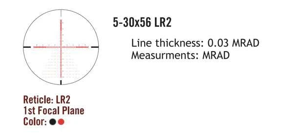 Sightmark Presidio 5-30x56 LR2 FFP διόπτρα τυφεκίου