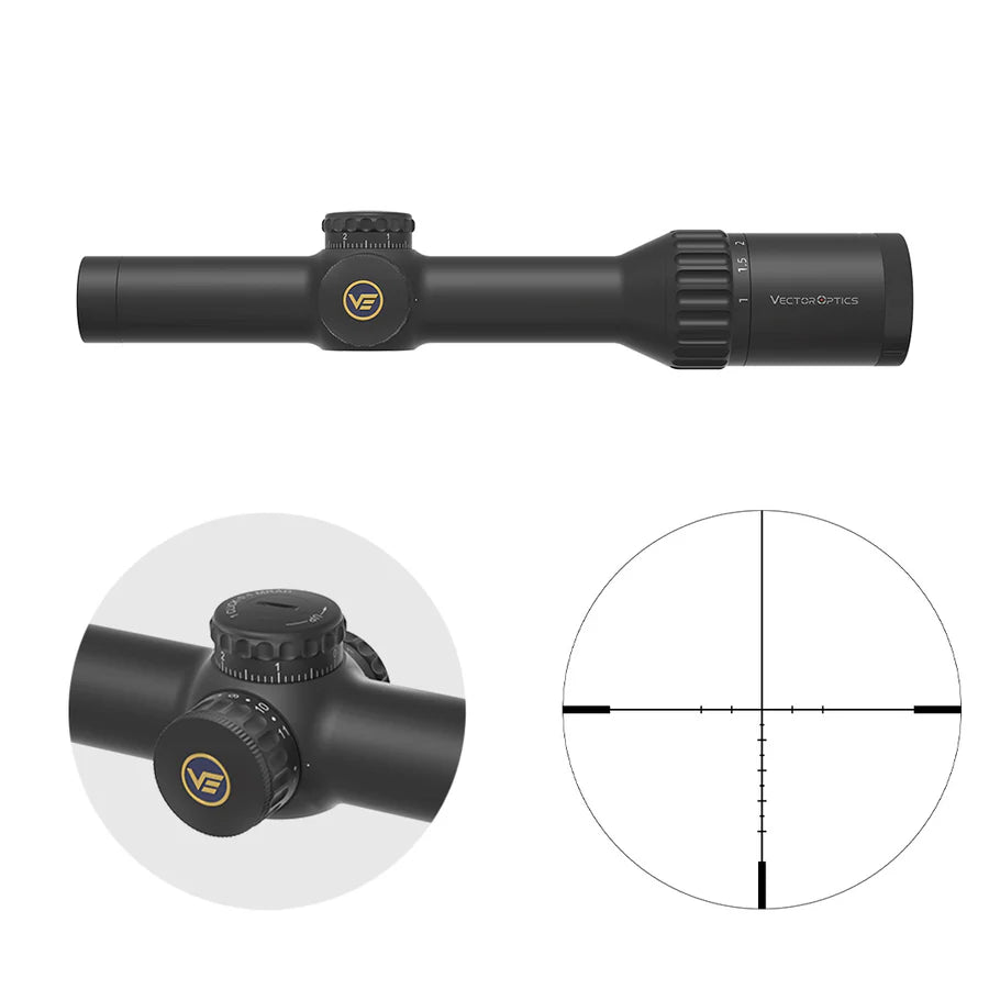 Vector Optics Continental 1-10x24i ED Fiber διοπτρικό σκοπευτικό
