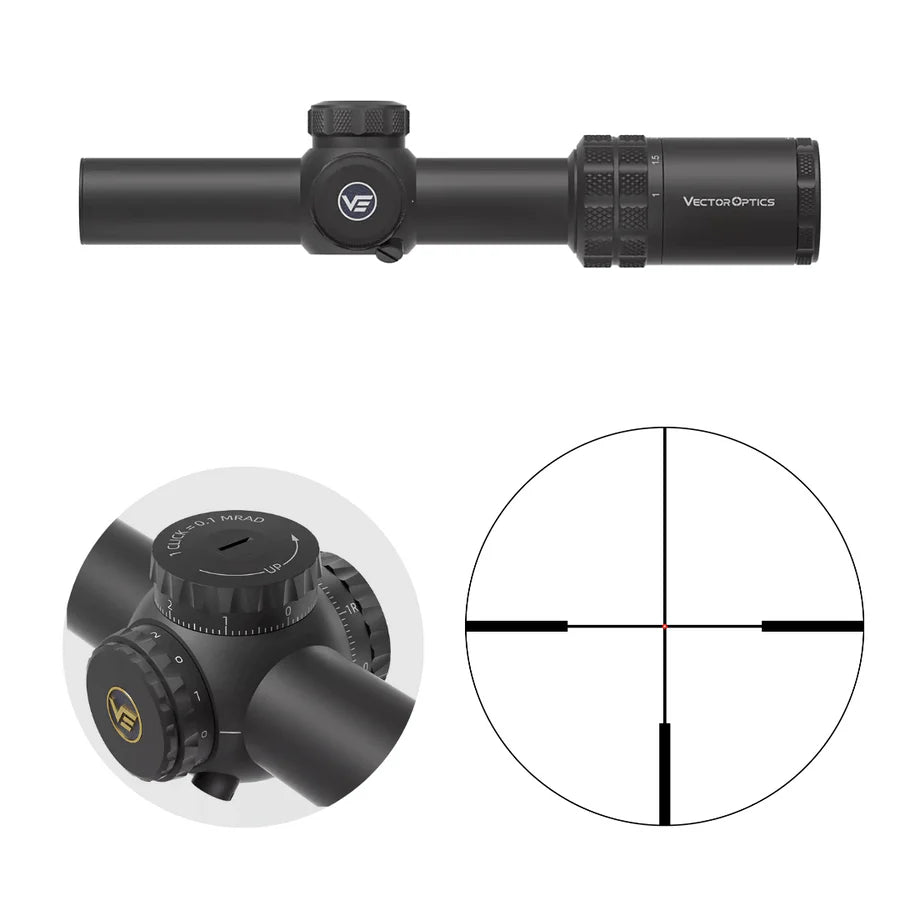 Vector Optics Grizzly 1-6x24i HD Fiber διόπτρα