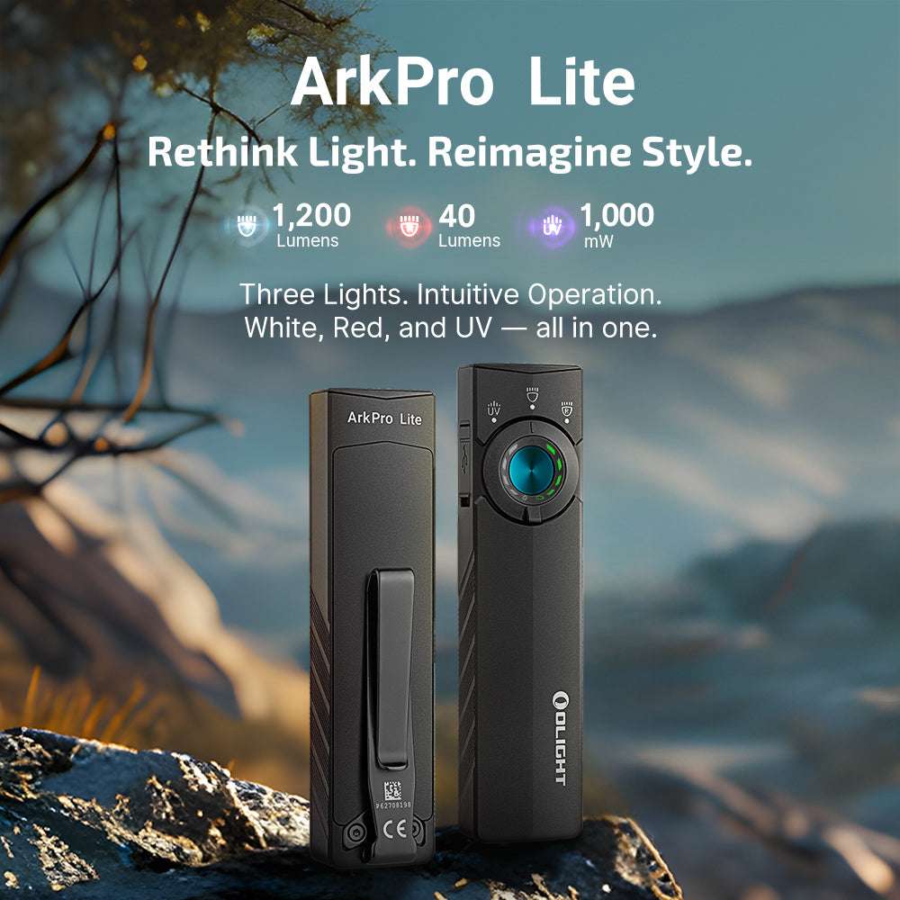 Olight ArkPro Lite | επίπεδος φακός EDC 3-σε-1 | 1.200 lm