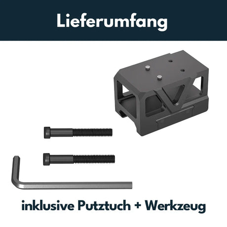 Picatinny βάση για σκοπευτικό κόκκινης κουκκίδας με ανυψωτήρα [32 mm] | C-More RTS footprint 