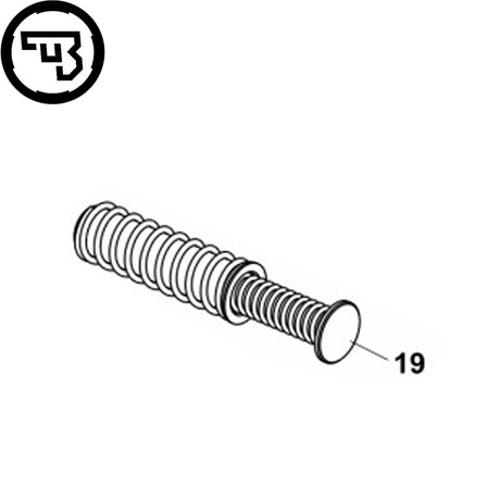 CZ P-10S συγκρότημα ελατηρίου επαναφοράς | part #19