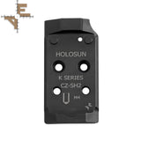 CZ Shadow 2 πλάκα αντάπτορα Optics Ready | Holosun K-series footprint Evo Arms