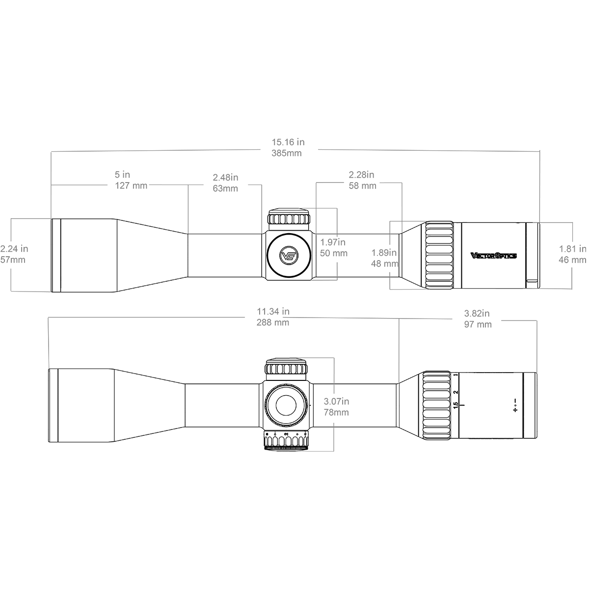 Σκόπευτρο Vector Optics Continental 1,5-9x42 SFP
