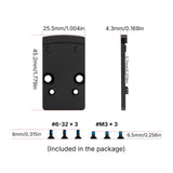 Footprint αντάπτορας | από Trijicon RMR σε Shield RMSc & K-series footprint