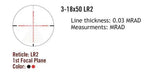Sightmark Presidio 3-18x50 LR2 FFP τυφέκιοσκόπιο