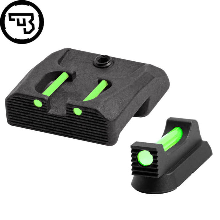 CZ 75B, CZ P-01, CZ 75 SP-01 fixed sight set with fiber optics | type B