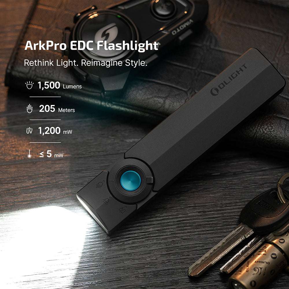 Olight ArkPro | επίπεδος 4-σε-1 EDC φακός | 1.500 lm
