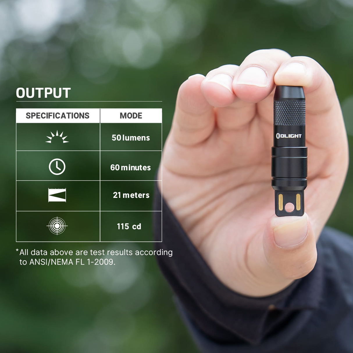 Olight imini 2 | μίνι επαναφορτιζόμενος φακός μπρελόκ | 50 lm