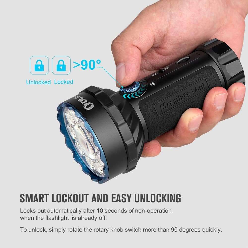 Olight Marauder Mini | πολύχρωμος επαναφορτιζόμενος φακός | 7.000 lm