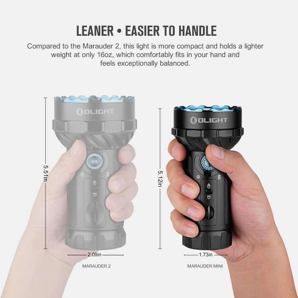 Olight Marauder Mini | πολύχρωμος επαναφορτιζόμενος φακός | 7.000 lm