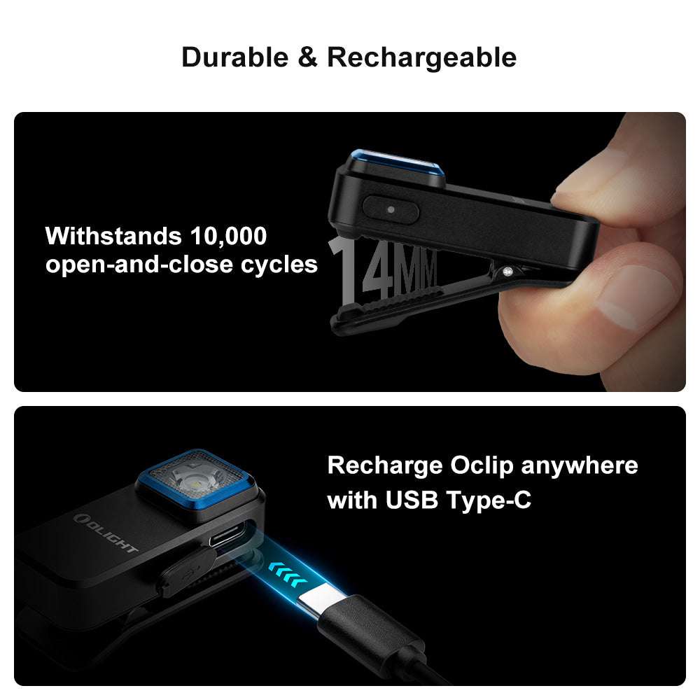 Olight Oclip | επαναφορτιζόμενο EDC φωτιστικό με κλιπ | 300 lm