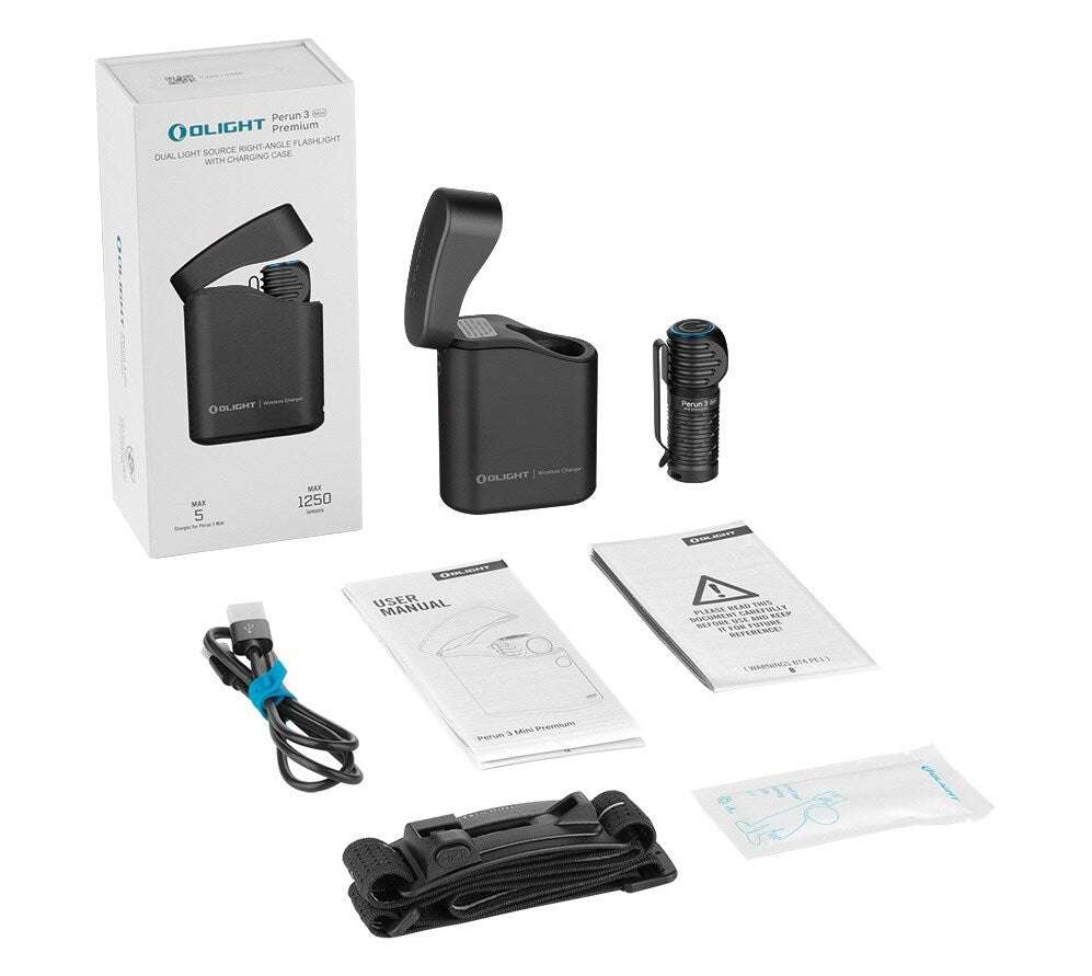 Olight Perun 3 Mini Premium | επαναφορτιζόμενος φακός κεφαλής | 1.250 lm
